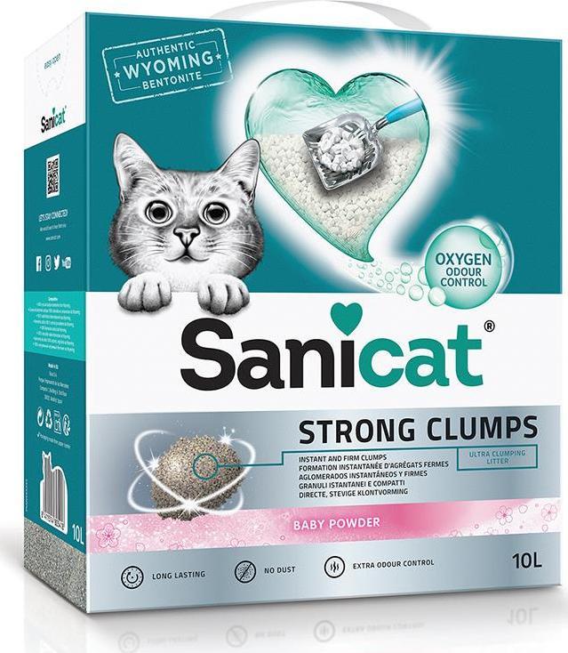 Żwirek dla kota Sanicat Strong Clumps Bezzapachowy 10 l