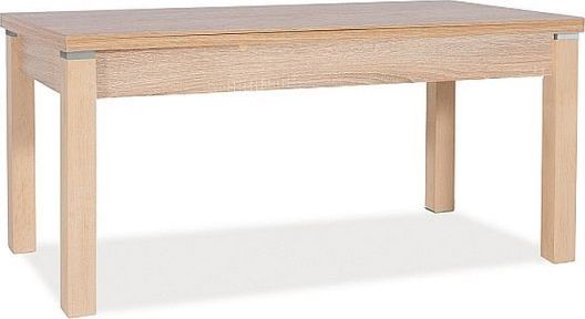 Signal Ława KLEOPATRA dąb sonoma z drewnianymi nogami i podnoszonym blatem SIGNAL