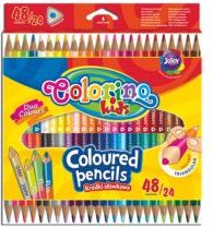 Colorino Kredki trójkątne 24/48 kolorów dwustronne