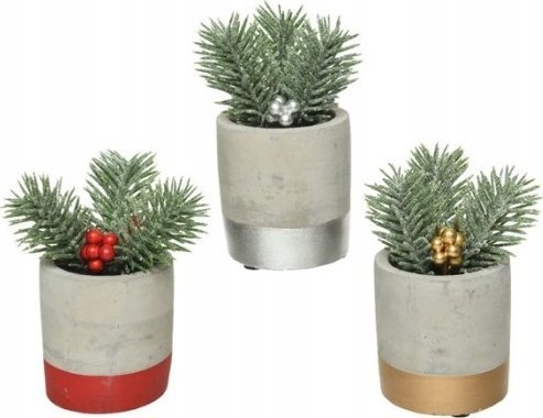 Kaemingk Sztuczna roślina w doniczce stroik na stół 12 cm