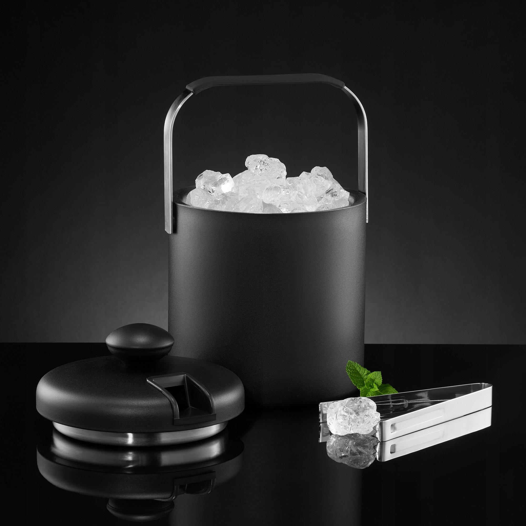 Ambition POJEMNIK NA LÓD CZARNY 14X20CM