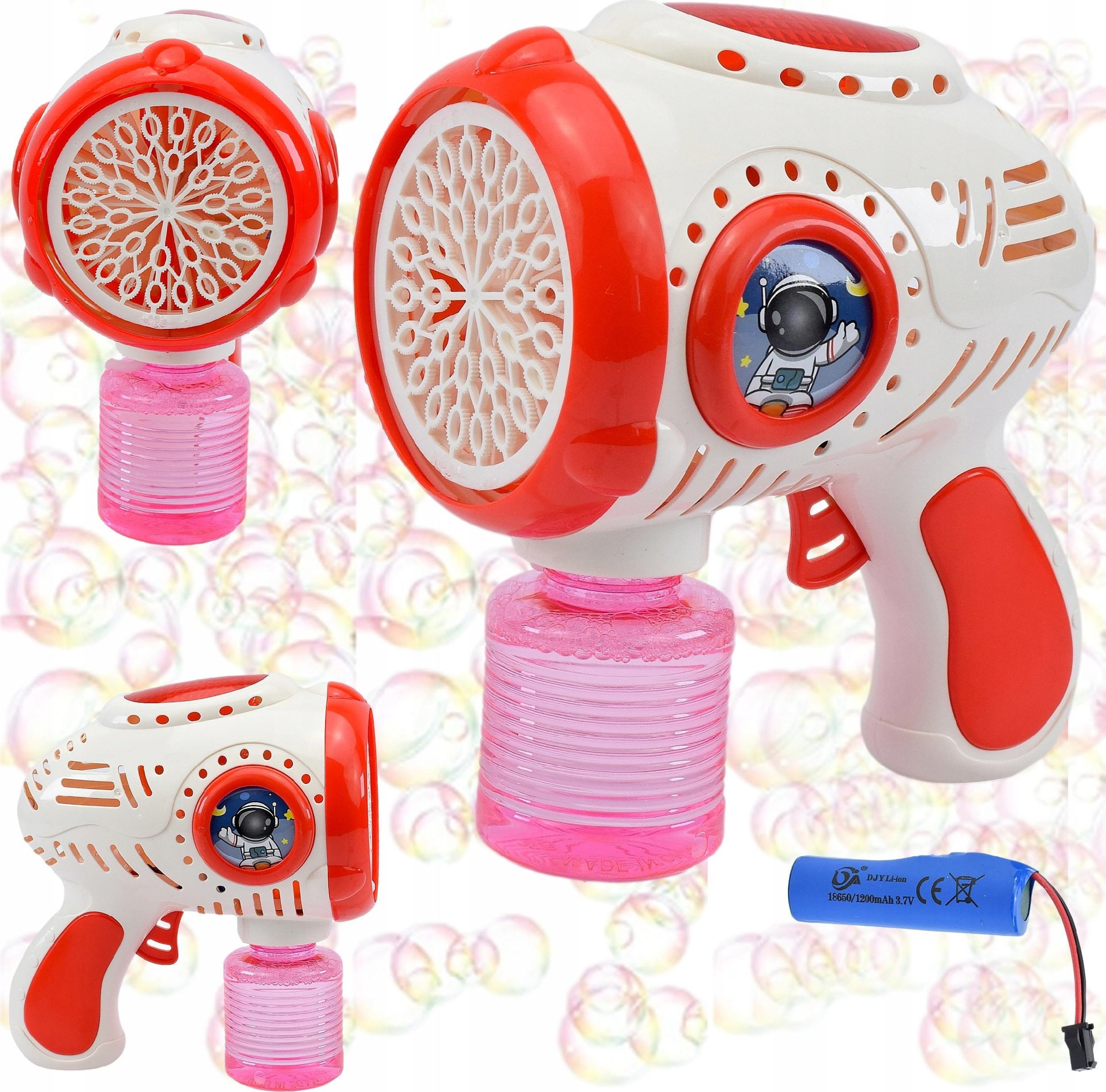 Skleplolki MASZYNKA BAŃKI MYDLANE PISTOLET AUTOMAT AKUMULATOR