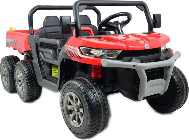 Super-Toys BUGGY 6 KOŁOWY DLA 2 DZIECI, ELEKTRYCZNA WYWROTKA, MIĘKKIE KOŁA, MIĘKKIE SIEDZENIE, 400 WAT/XMX623B