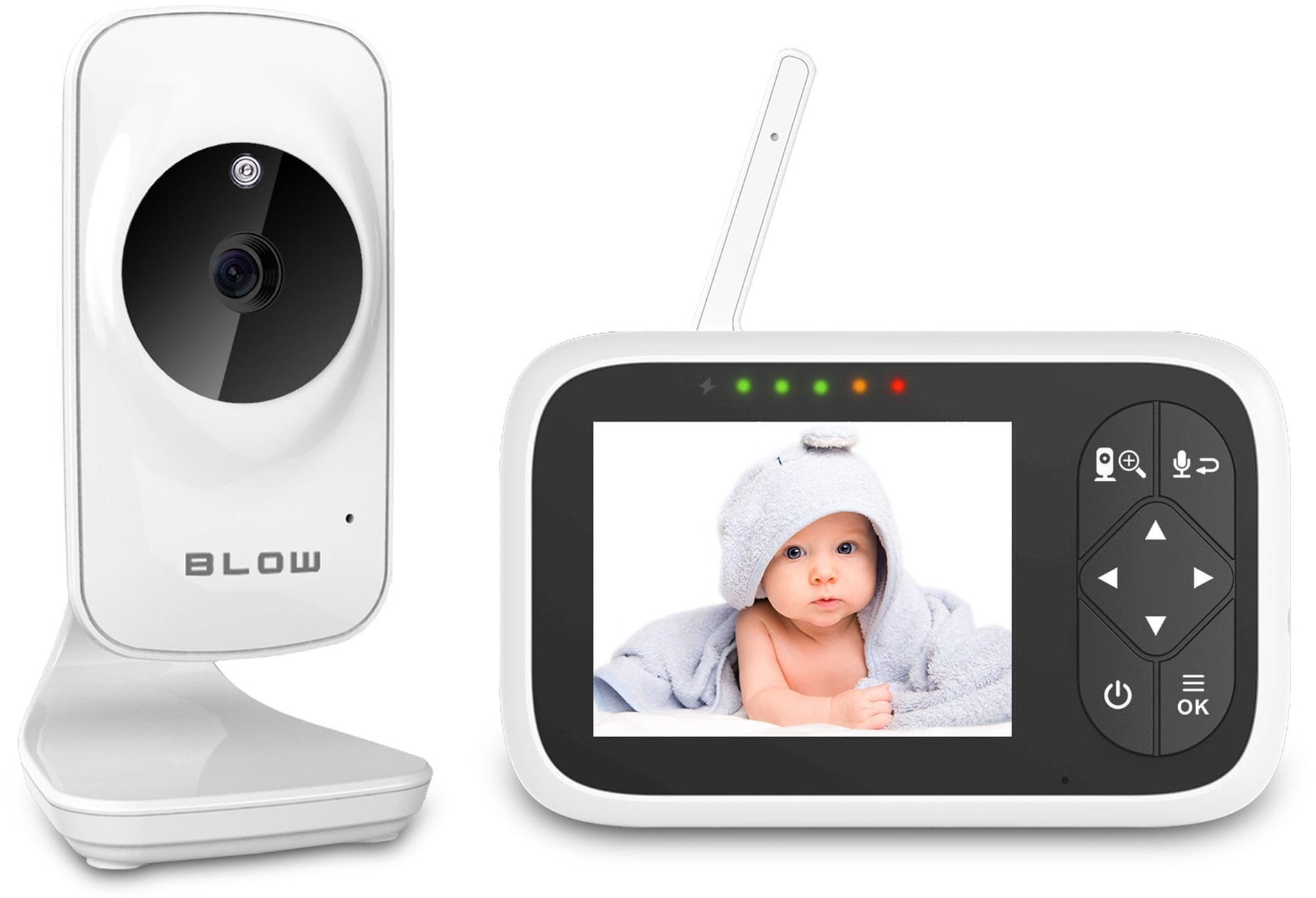 78-956# Kamera blow elektroniczna niania z monitorem 3,2" lcd