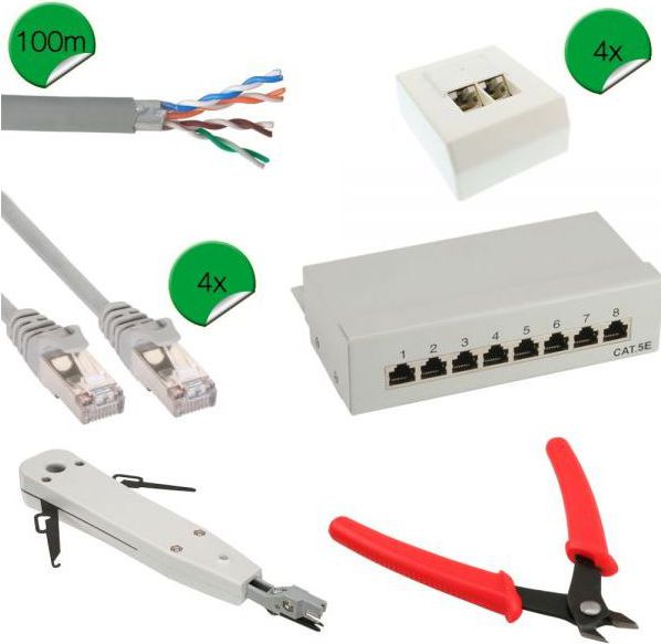 InLine Xestaw do instalacji sieci Cat.5e (20156I)