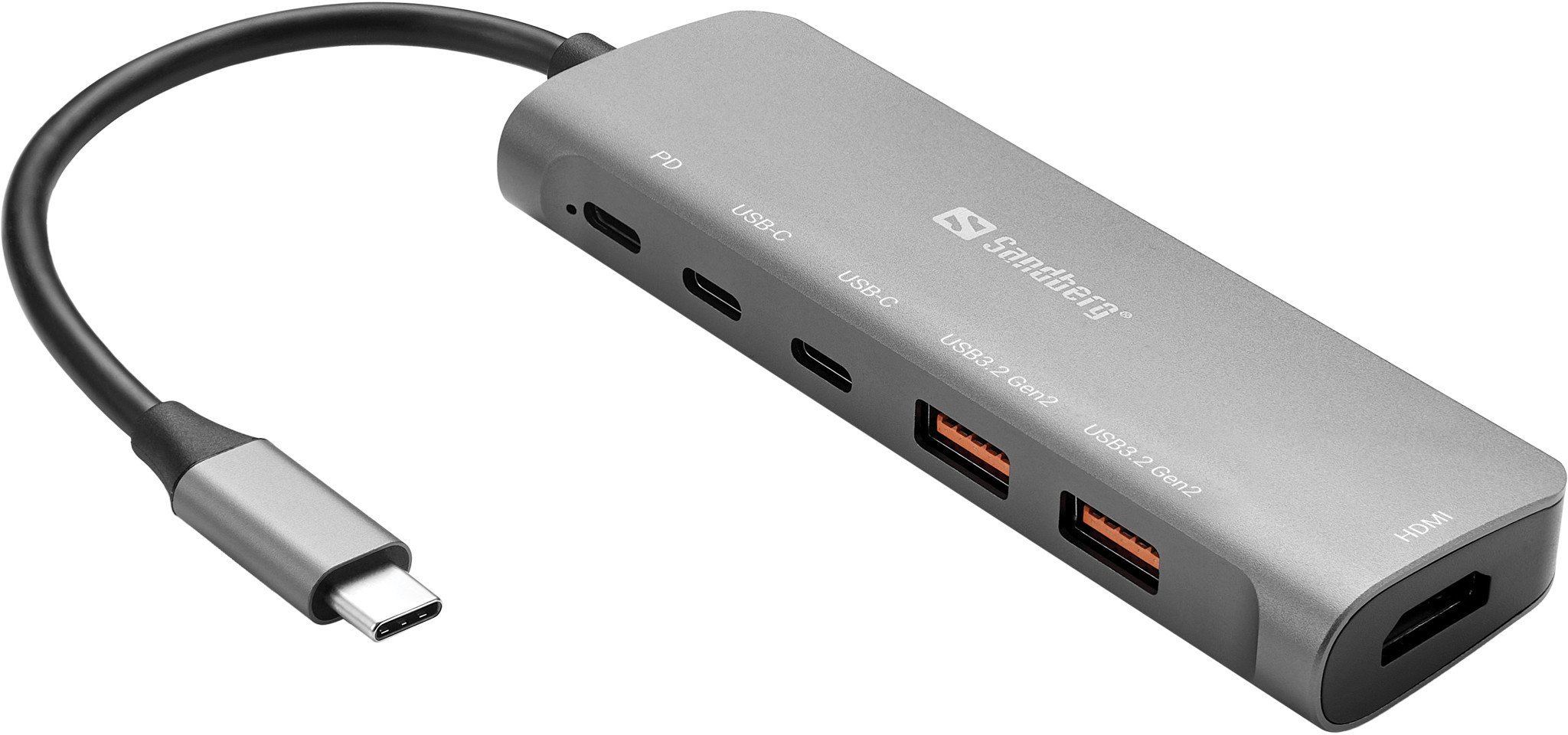 SANDBERG USB-C Dock HDMI + 2xUSB-A + 2xUSB-C + PD100W