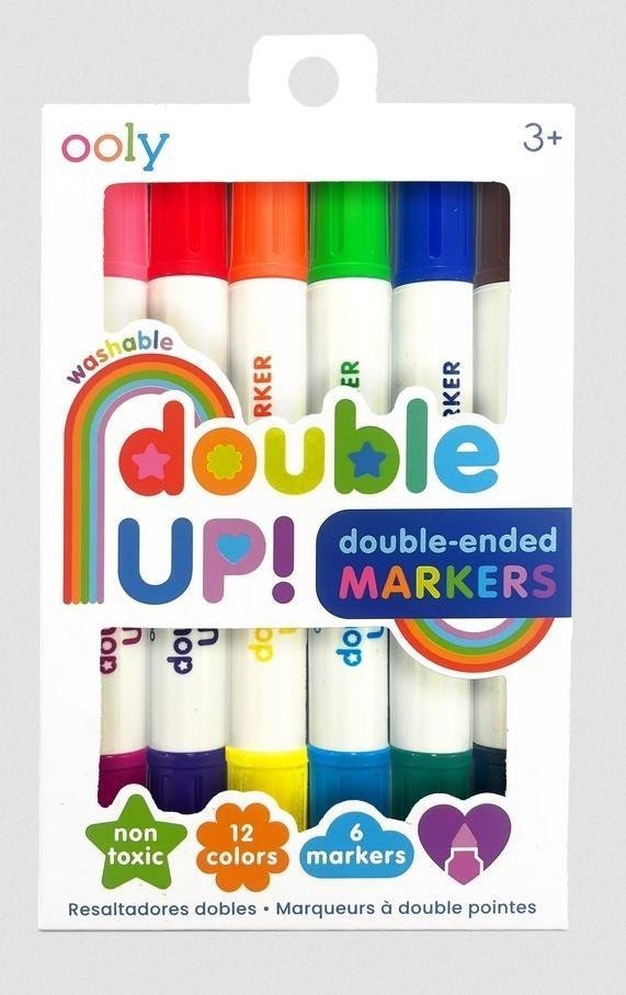 Dwustronne Flamastry Double Up 6 kolorów