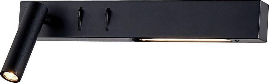 Kinkiet Mdeco Kinkiet LAMPA ścienna VK/04230/B/W/30/L MDECO regulowana OPRAWA metalowa LED 9W 3200K reflektorek czarny