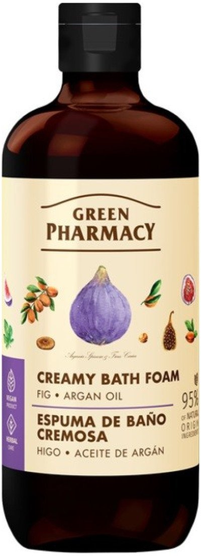 Green Pharmacy Kremowa pianka do kąpieli figa i olejek arganowy 500ml