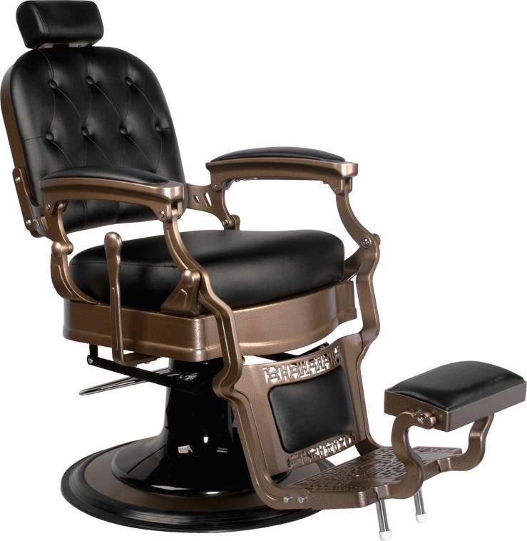 Gabbiano GABBIANO FOTEL BARBERSKI OLD ERNESTO CZARNY