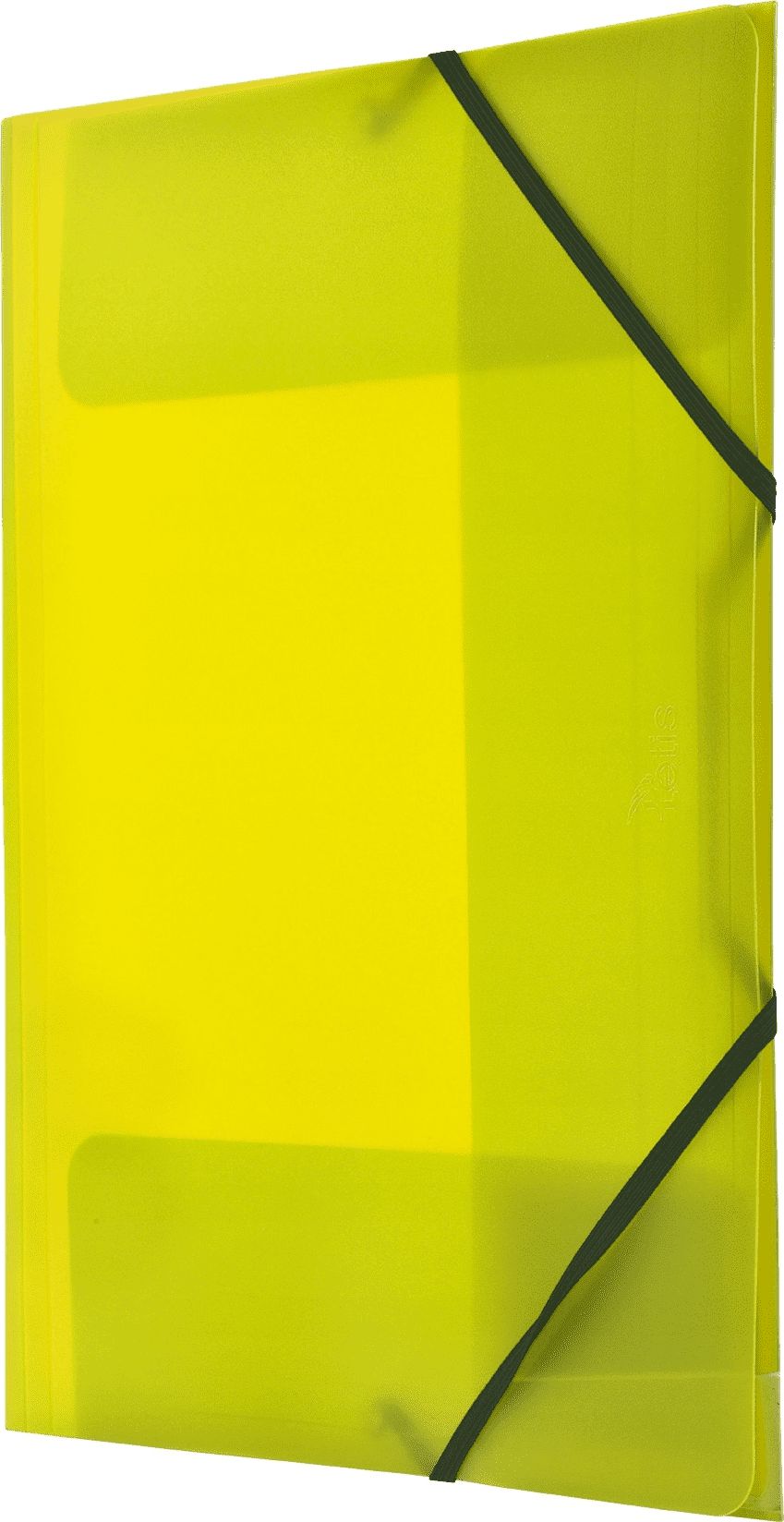 Tetis Teczka PP z gumka narożną A4 żółta