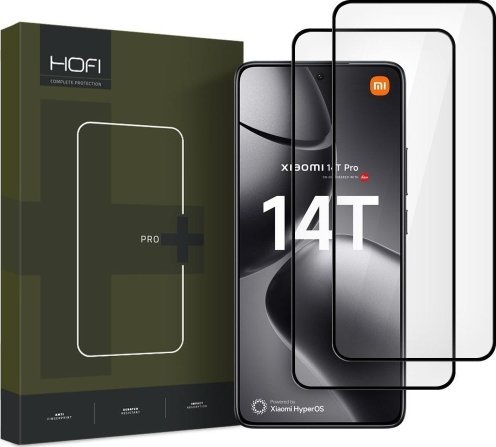 Hofi Szkło hartowane Hofi Glass Pro+ Xiaomi 14T / 14T Pro Black [2 PACK]