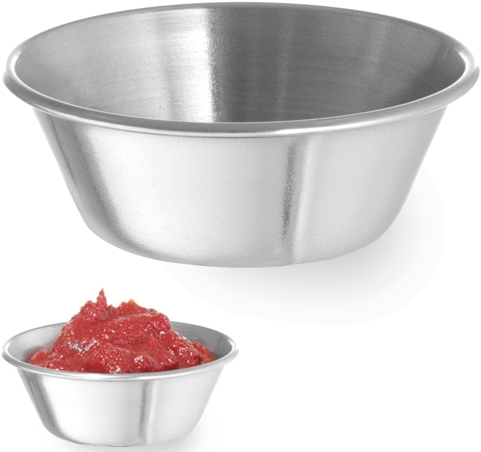 Miseczka ramekin naczynie do sosów dipów ze stali nierdzewnej śr. 62 mm 12 szt. 45 ml - Hendi 400012
