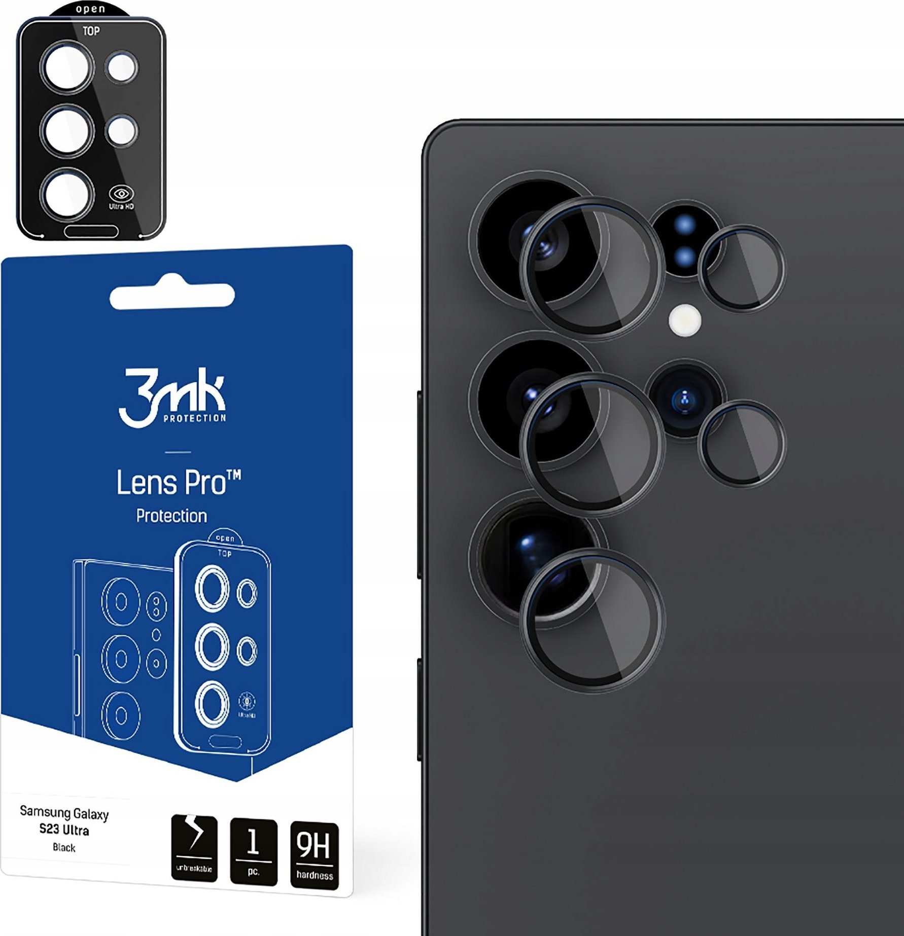 3MK Lens Protection Pro Black for Samsung Galaxy S25 Ultra black