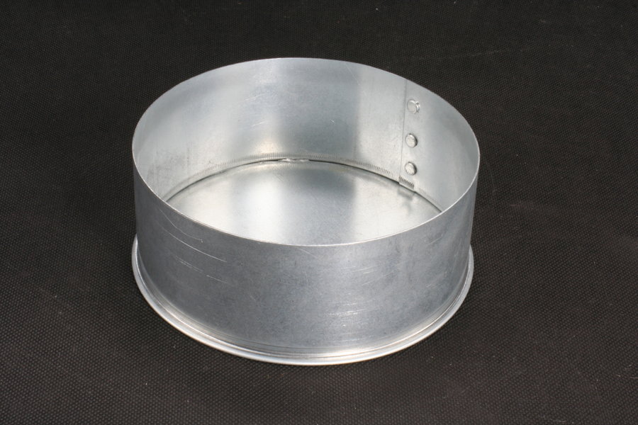 Krzys-Pol Zaślepka do rury SPIRO 160mm ocynk - ZNOC160