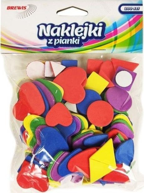 BREWIS Naklejki z pianki figury 200szt