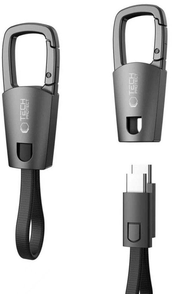 Kabel USB Tech-Protect USB-C - USB-C 0.17 m Czarny (THP4670)