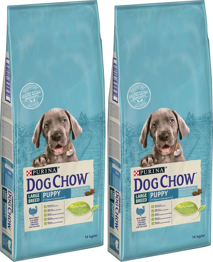 Purina PURINA Dog Chow Puppy Large Breed Turkey 2x14kg