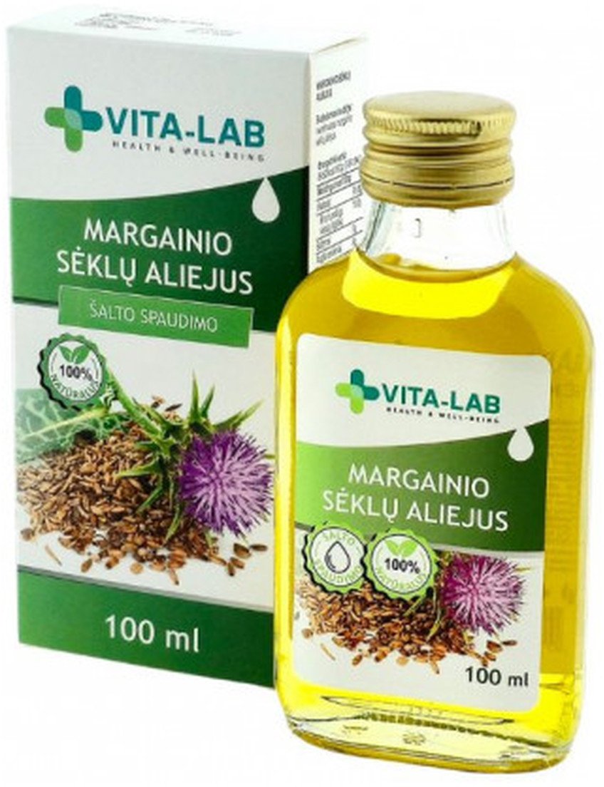 Vita-Lab Olej z nasion ostropestu 100% naturalny tłoczony na zimno 100ml