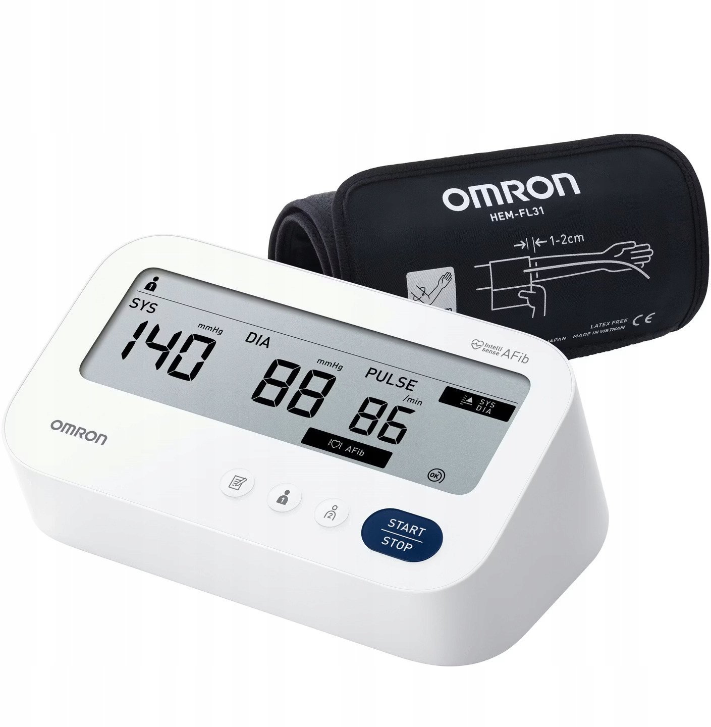 Ciśnieniomierz Omron M3 Comfort AFib blood pressure monitor