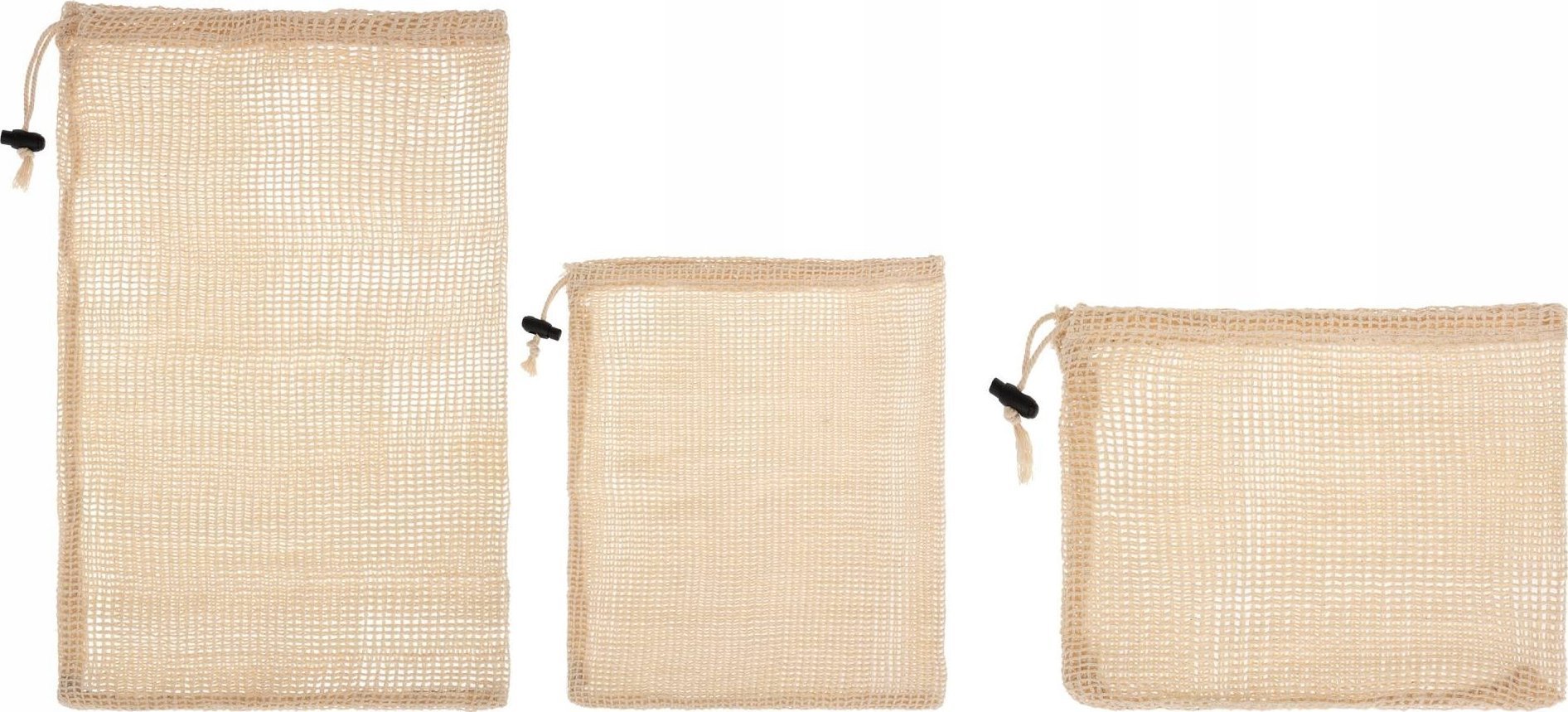 5five Zestaw woreczków bawełnianych ze ściągaczem, 3 sztuki