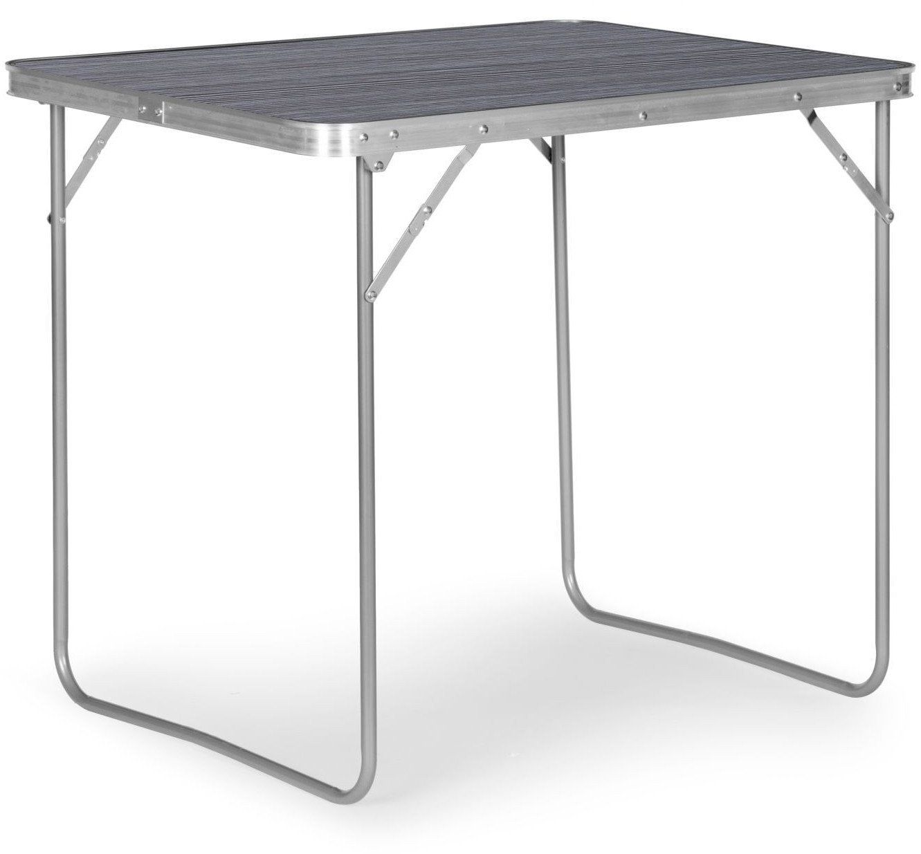 Stolik turystyczny stół składany ogrodowy walizka z uchwytem do przenoszenia 80x60x70 cm grafitowy