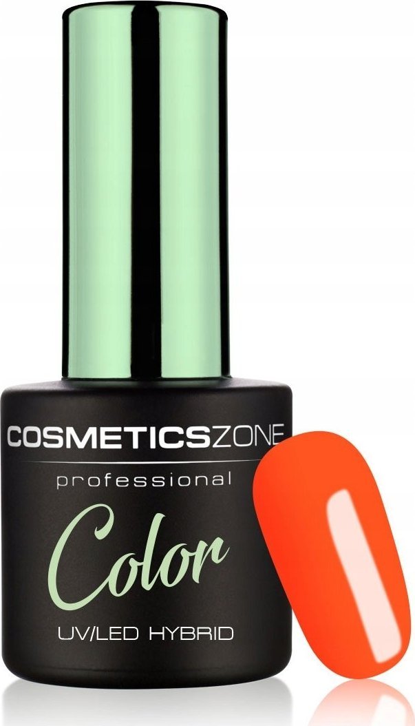 Cosmetics Zone Lakier hybrydowy hipoalergiczny ciemny pomarańczowy 7ml - Neon Electric Orange N18