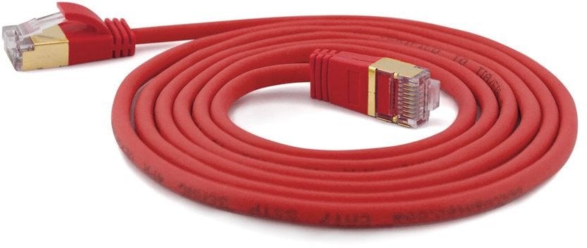 Wantec Wantec 10.00mCat.7 RohCable Patch Cable S/STP RJ45 plug on red - Network- Patch Cable Network cable (7165)