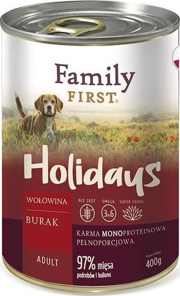 Family First FamilyFirst Wołowina+burak+monoproteina adult 400g
