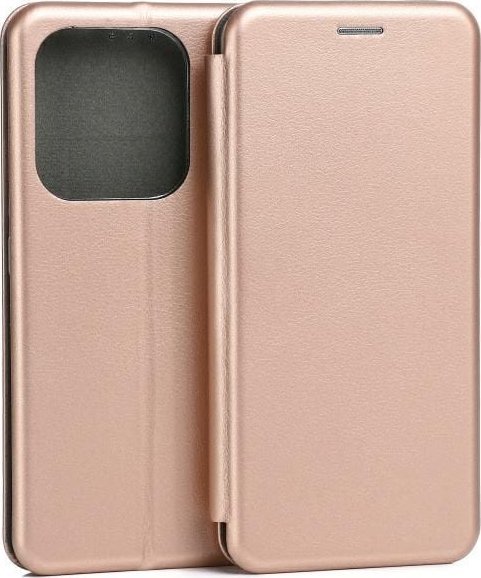 Etui Beline Book Magnetic Xiaomi Redmi Note 14 5G różowo-złoty/rosegold