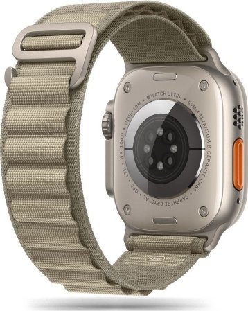 Tech-Protect TECH-PROTECT NYLON PRO APPLE WATCH 4 / 5 / 6 / 7 / 8 / 9 / SE / ULTRA 1 / 2 (42 / 44 / 45 / 49 MM) TITANIUM/OLIVE