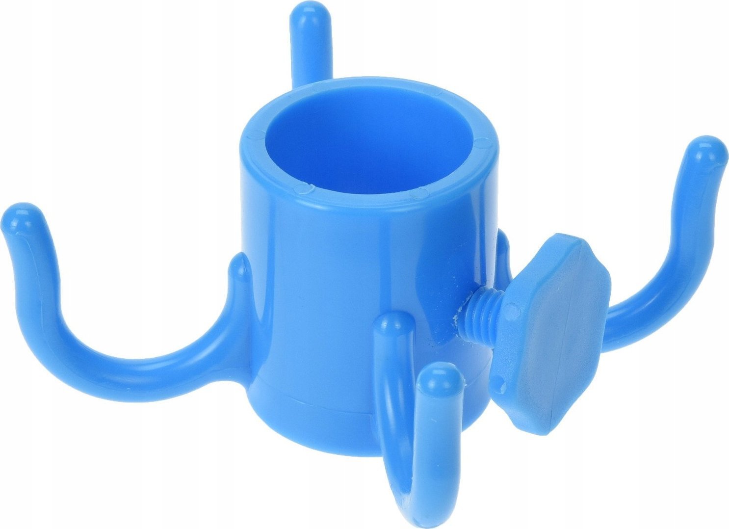 ProGarden Wieszak na parasol ogrodowy, 4 haczyki, kolor niebieski