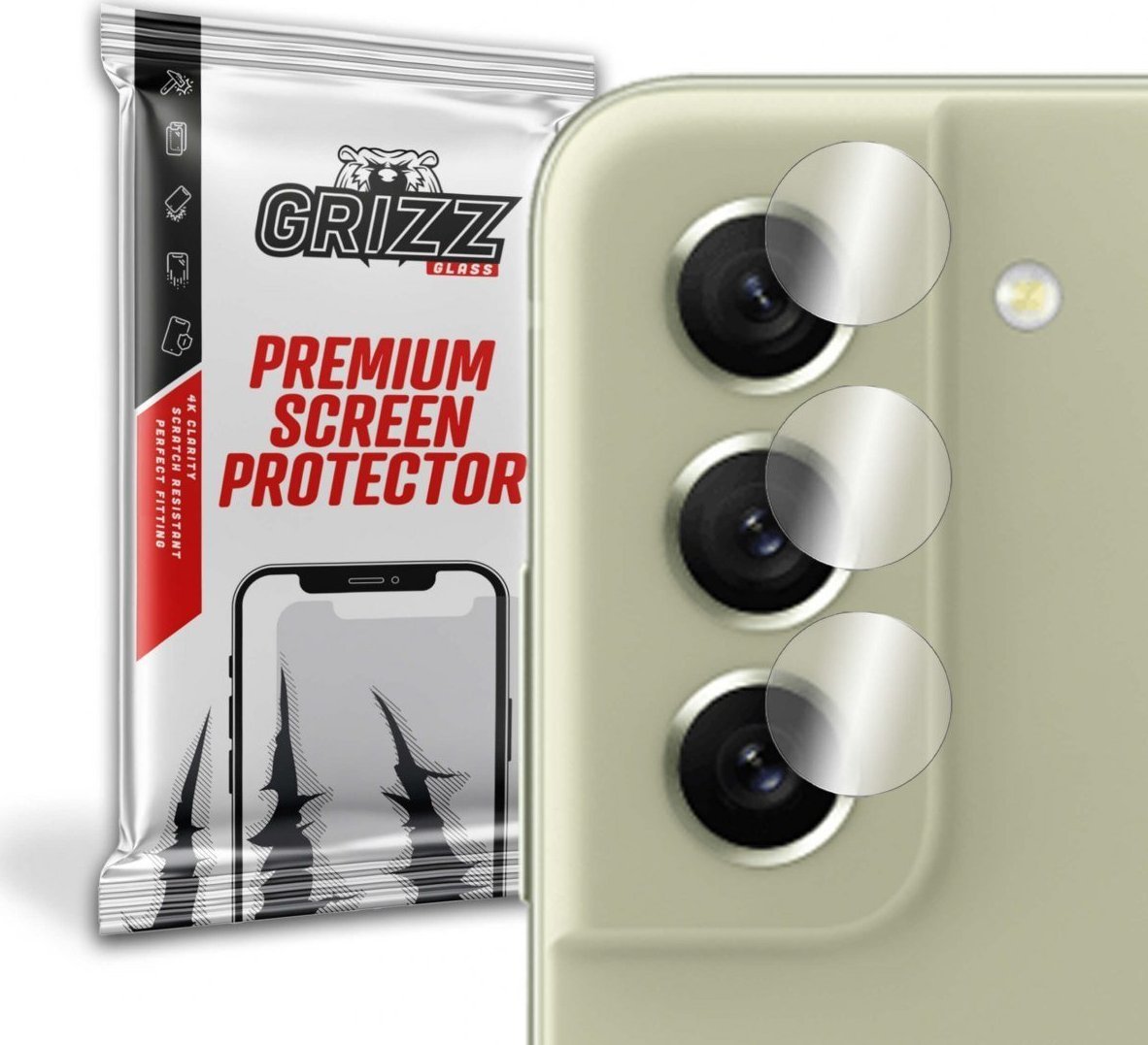 GrizzGlass Szkło hybrydowe na aparat Grizz Samsung Galaxy S21 FE 5G