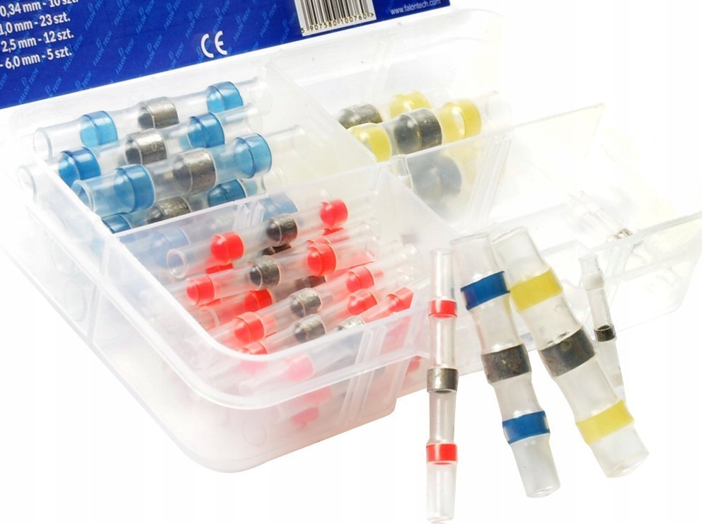 Falon-Tech RURKI KOSZULKI OSŁONKI TERMOKURCZLIWE Z CYNĄ 50EL