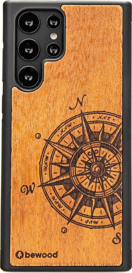 BeWood Drewniane Etui Samsung Galaxy S22 Ultra TRAVELER MERBAU