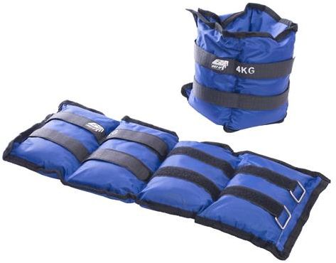 Eb Fit Obciążenia na rzep 2x 4 kg niebieskie