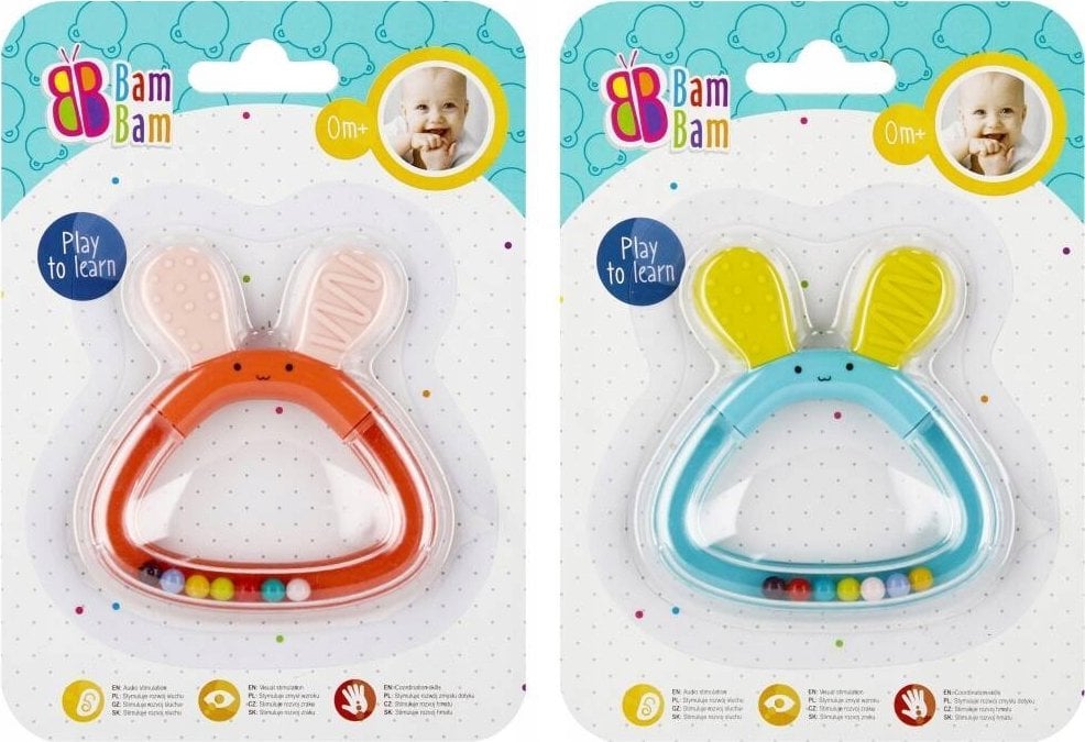 BamBam BAM BAM GRZECHOTKA ZAJACZEK 13X18 B/C 36/72