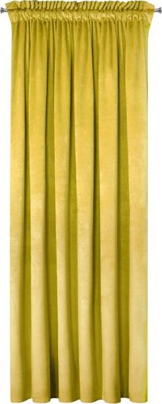Eurofirany Zasłona Dekoracyjna Velvet Rosa Musztard 140x250