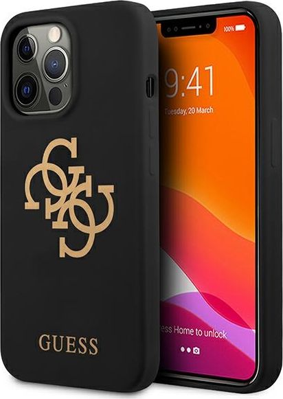 Guess Guess GUHCP13XLS4GGBK iPhone 13 Pro Max 6,7" czarny/black hard case Silicone 4G Logo