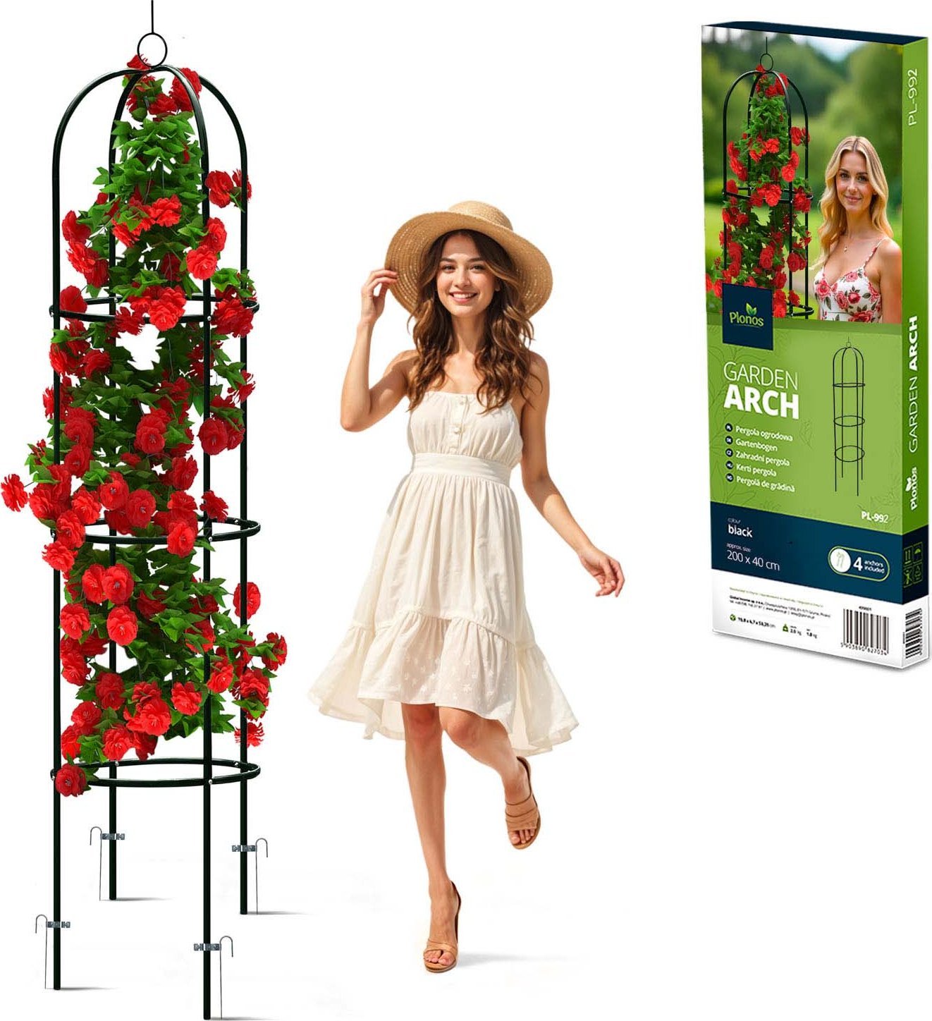 Pergola ogrodowa kolumna 200 cm Plonos PL-992