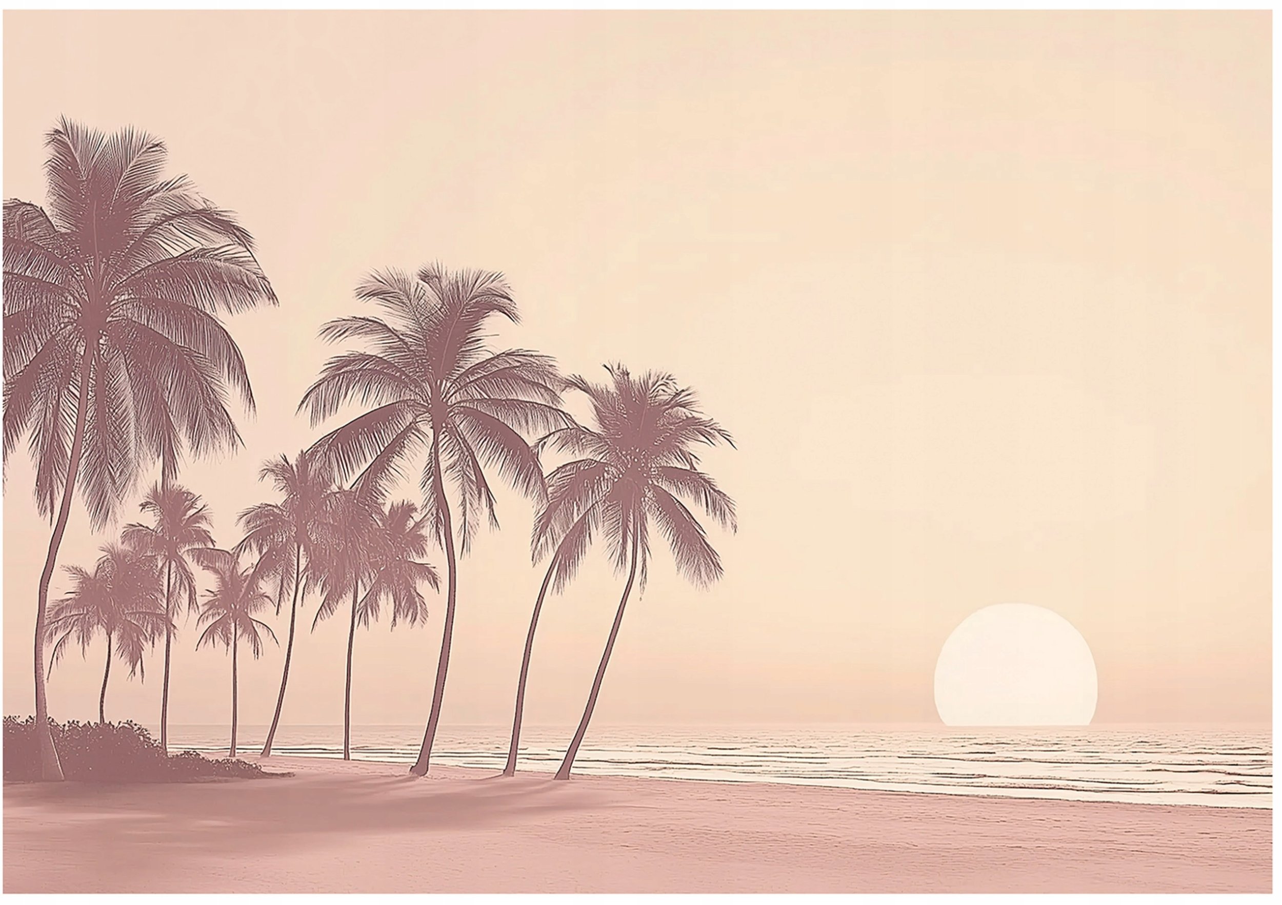 Fototapeta Plaża Palmy Natura Sypialnia Salon Tapeta Flizelina 250X175