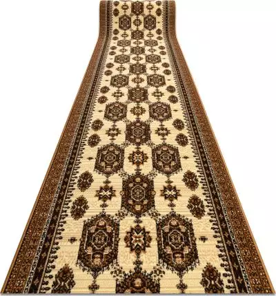 Dywany Łuszczów CHODNIK BCF ZEGARY beż 80 cm, 80x230 cm