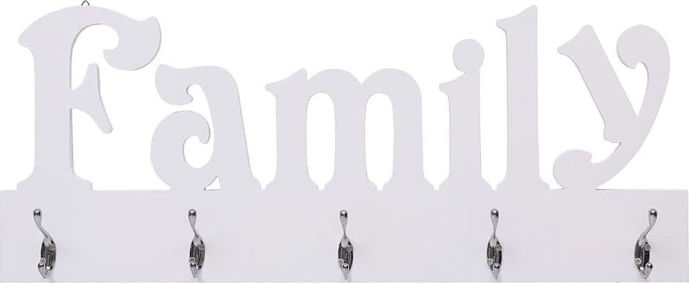 Elior Wieszak ścienny na ubrania Enzo 2X - Biały