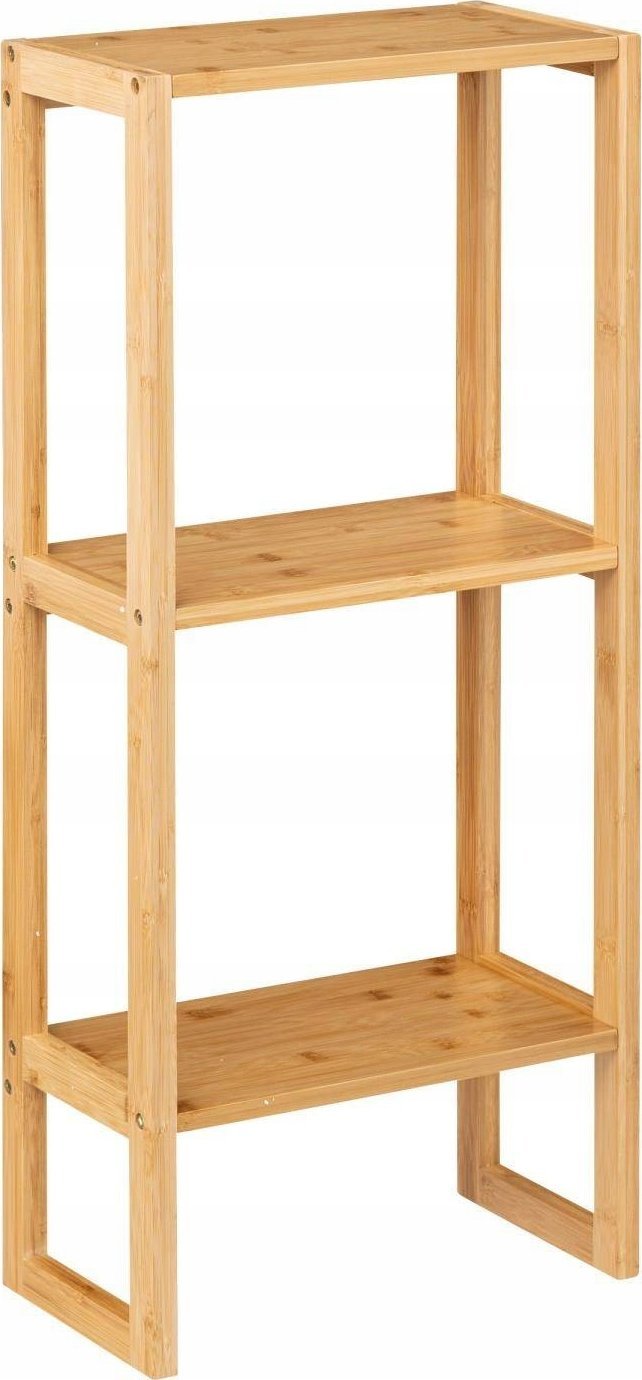 5five Wąski regał łazienkowy Lab'n Modul, bambusowy, szer. 20 cm