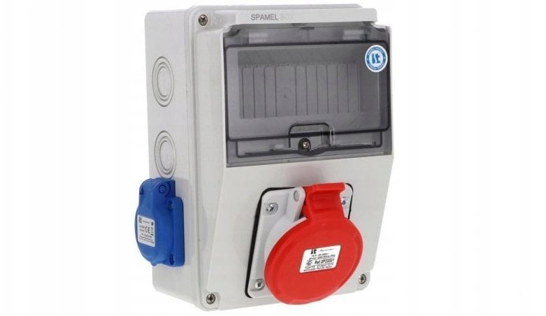 Rozdzielnica 5x16A 2x3x16A INA=32A IP54 SB-074605-S0050-54