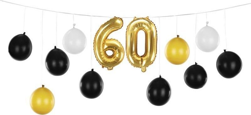Girlanda balonowa 3w1 60 urodziny 260x32cm