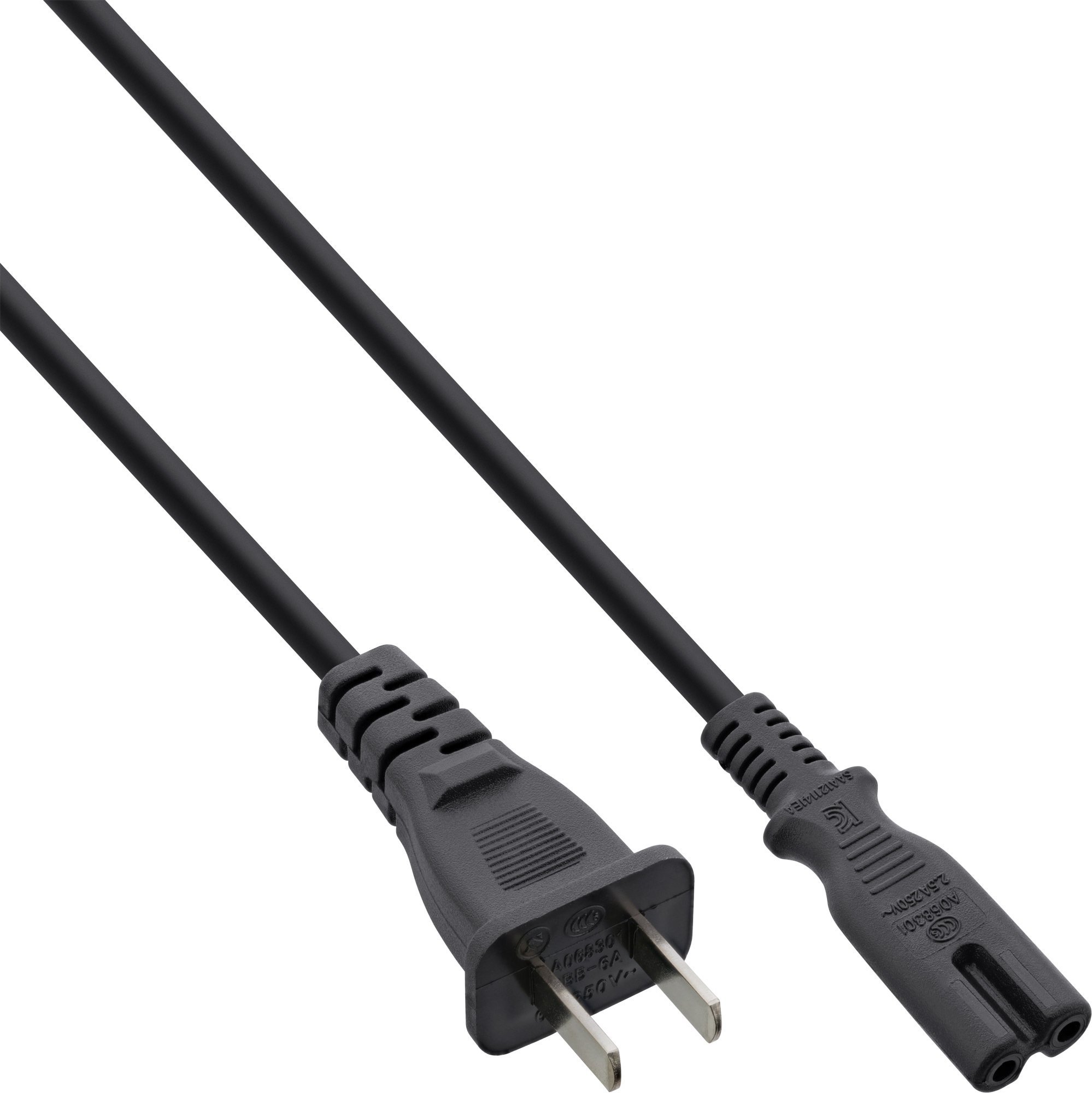 Kabel zasilający InLine InLine® power cable China plug to Euro8 IEC-C7, black, 1.8m
