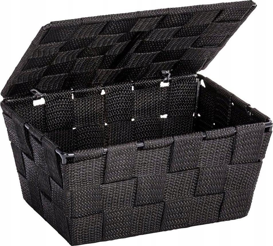 Wenko Koszyk z pokrywką do przechowywania ADRIA BLACK, WENKO