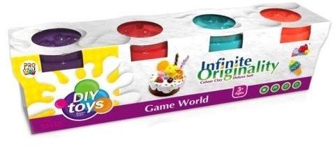 Masa plastyczna 4 kubki