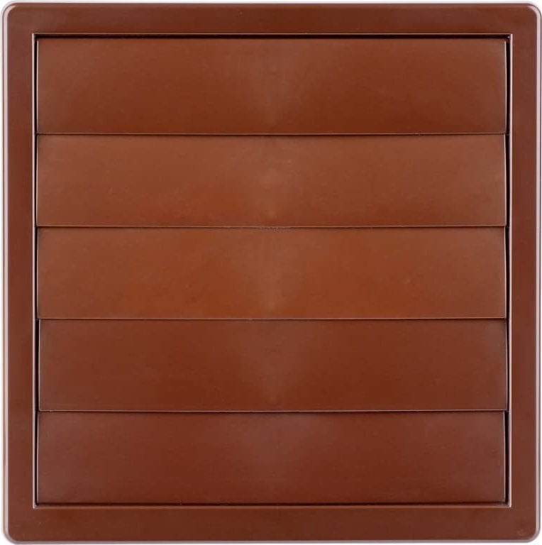 airRoxy Kratka z żaluzją regulowana o średnicy 80-150 170x170 brąz 02-332